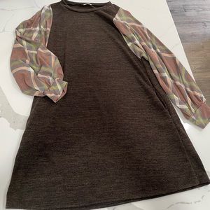 Womens brown medium dress